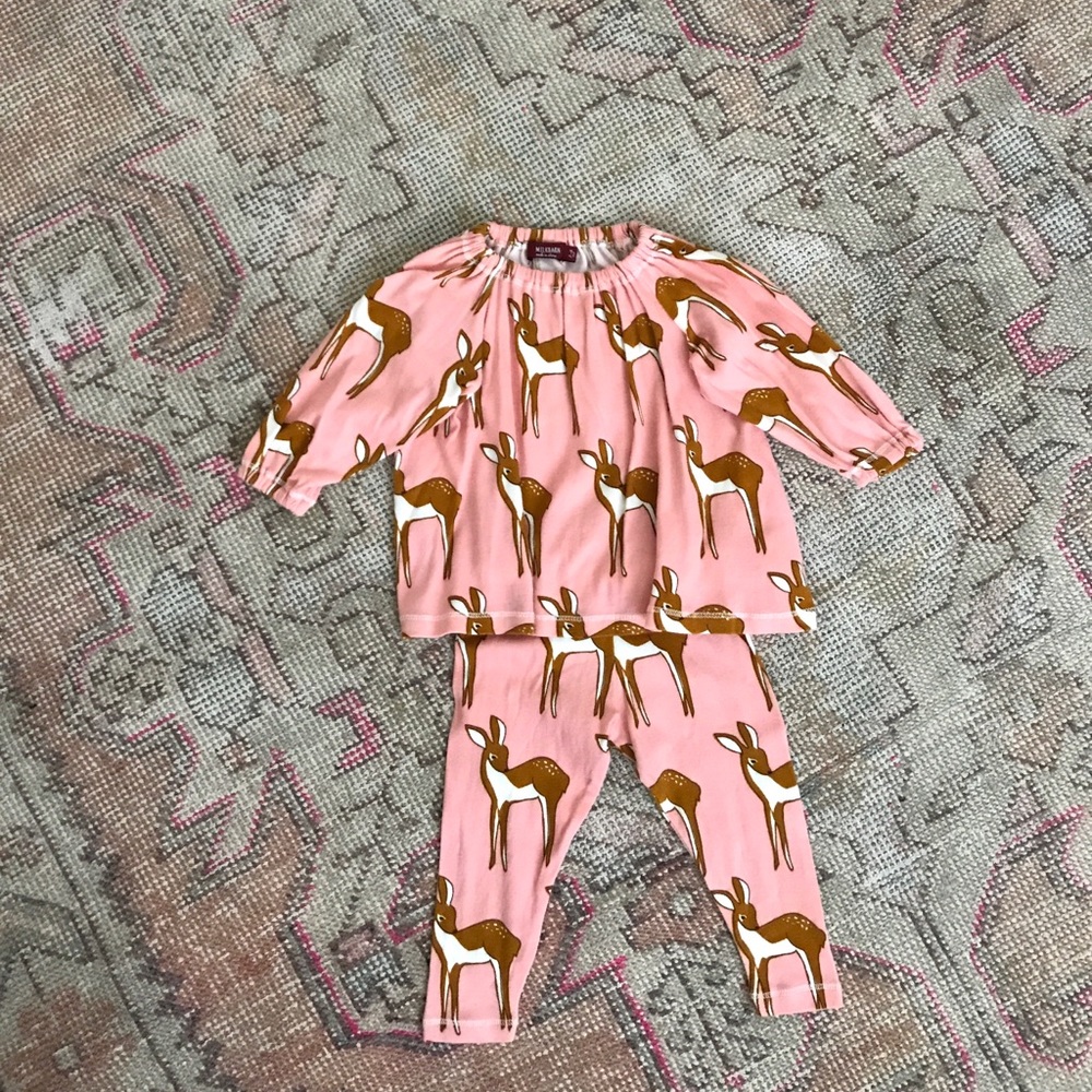 Milkbarn Baby Organic Long Sleeve Dress Set
